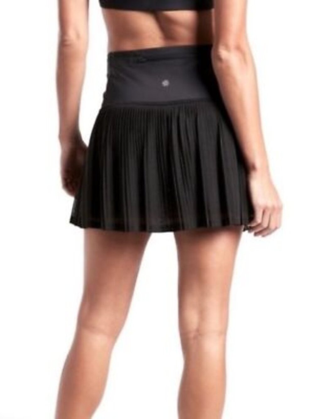 Athleta Women’s Black Backspin Pleated Tennis Skirt Skort